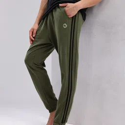 HRX by Hrithik Roshan Men Side Stripe Yoga Joggers-image-22