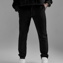 boohooMAN Men Slim Fit Trousers-image-13