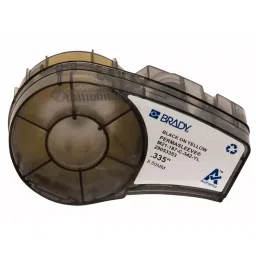 BRADY Continuous Label Roll Cartridge 3/16 inch x 7 ft Yellow, 20XW73-76