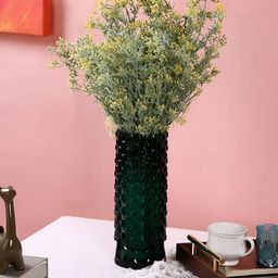 TAYHAA Yellow 2 Pieces Artificial Flower With Pot-15