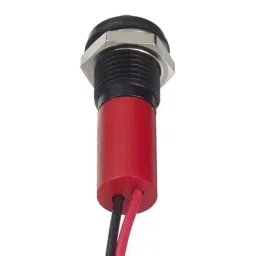 RS PRO Red Panel Mount Indicator 24V DC, Mounting Hole Size 8 mm, Termination Type Lead Wires, IP Rating IP67, Model No 2494331 image 2