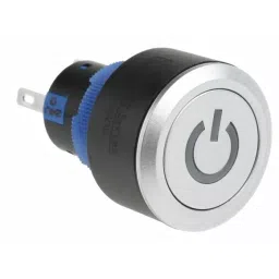 RS PRO Illuminated Push Button Switch Momentary 22.2 mm SPDT Green LED 250 V AC, 1758892-11