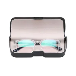 ALIGATORR Unisex Square Sunglasses with UV Protected Lens AGR_TRNS-BLK-OREO_BLUCUT image 3