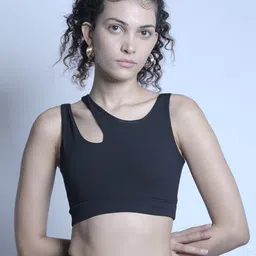 Myriad Full Coverage Lightly Padded Cut Out Workout Bra With Moisture Wicking-picture-7