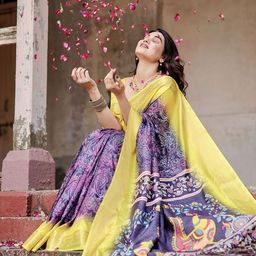 DIVASTRI Kalamkari Zari Paithani Saree-image-49