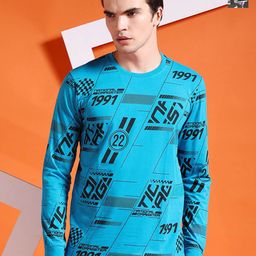 The Indian Garage Co Pack of 2 Men Printed Regular Fit T-shirt-image-80