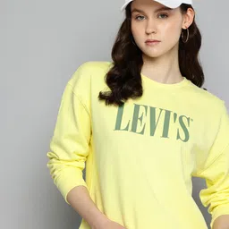 Levis Brand Logo Printed Pure Cotton Sweatshirt-picture-22