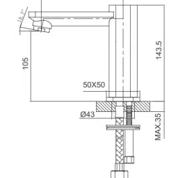CERA Sensor Tap Bathroom Faucet - F6010103 image 2
