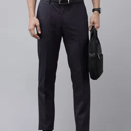 Blackberrys Men B-95 Slim Fit Formal Trousers-image-5
