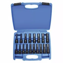 Westward Impact Socket Stainless Steel Black Oxide 1/4 to 3/4 inch, 4PRH3-14