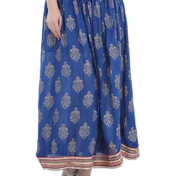 Exotic India Printed Flared Maxi Skirts-image-99