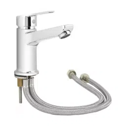 Essco by Jaquar APR-CHR-101011NB Single Lever Silver Stainless Steel Chrome Finish Basin Mixer-10