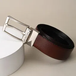 Van Heusen Men Textured Leather Reversible Formal Belt-image-88