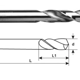 MIRANDA TOOLS Standard Stub Series Parallel Shank Drill (Size 11 mm) image 1
