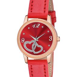 Gopal Shopcart Women Dial & Leather Straps Analogue Watch C25RG E_RED Leather_F-picture-3