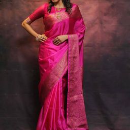 BerMondsey Woven Design Zari Banarasi Saree-image-61