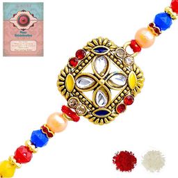 MEIRA JEWELLERY Rakhi With Roli Chawal & Greeting Card-picture-53