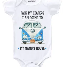 KNITROOT My Mamu House Print Short Sleeves Onesie - White-picture-26
