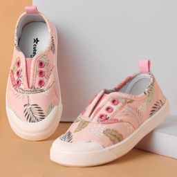 Cute Walk by Babyhug Slip On Style Casual Shoes Leaf Print - Pink-image-11