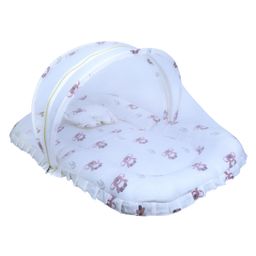 1st Step Premium Baby Bedding Set with Mosquito Net |100% Insect Protection with Zip Closure & Baby Pillow - Small-23