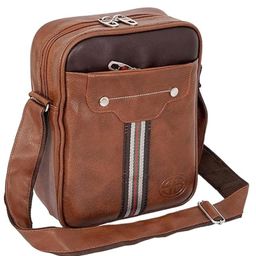 Storite Stylish PU Leather Tablet Padded Sling Cross Body Travel Office Business Messenger One Side Shoulder Bag -Brown-image-57
