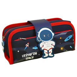 YAMAMA Space Theme Pencil Case Canvas Pencil Case Detachable Pen Bag, Zipper Closure Stationery Organizer Compass School Supplies Premium Stylish Pen Holder Pouch Cosmetic Pouch - Multicolor-image-47