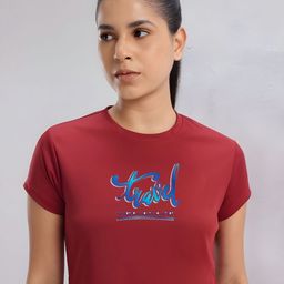 SZN Women Graphic Printed Slim Fit T-shirt-image-91