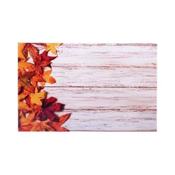 LooMantha Beige & Red 6 Pieces Rectangle Shaped Printed Table Placemats image 4