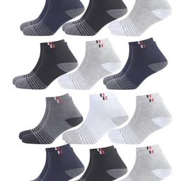 Sjeware Pack Of 12 Patterned Ankle Length Socks-30