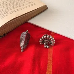 Niska Kavya Silver Heritage Rings (Pack of 2)-picture-18