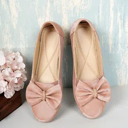 Walkfree Women Party Mojaris with Bows Flats-13