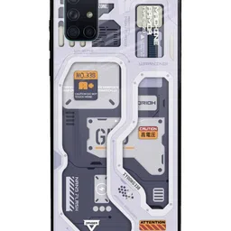 QRIOH Geometric Printed Samsung Galaxy A51 Back Case Mobile Accessories-image-99