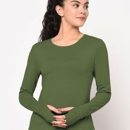 Metronaut Women Drop-Shoulder Sleeves Raw Edge Slim Fit T-shirt-image-24