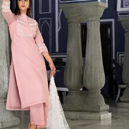 KSUT Women Regular Kurta with Trousers & With Dupatta-58