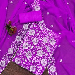 Rangtulika Ethnics Embroidered Unstitched Dress Material-picture-48