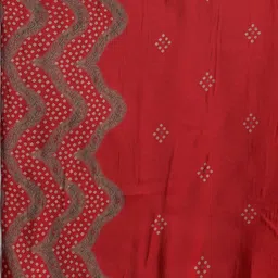 Libas Bandhani Printed Pleated Thread Work Anarkali Kurta With Trouser & Dupatta image 3