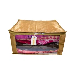 Ajabh Gold-Toned Set of 1 Regular Drawer Organiser Organisers image 1