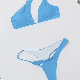 LULU & SKY Women One Shoulder Two Piece Swim Bikini Set-image-48