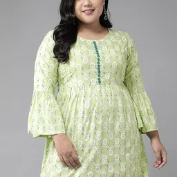 IKRASS Women Floral Print Bell Sleeve Top-picture-5