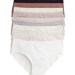 H&M Pack Of 10 Mid Rise Hipster Briefs-0941119015-image-99