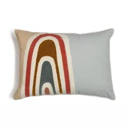 hom&us Beige & White Quirky Rectangle Cushion Covers-15