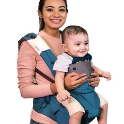 POLKA TOTS 6 in 1 Baby Carrier with Airbag Seat Adjustable Waist and Excellent Lumbar Support - Blue-26