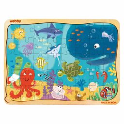 Webby Wooden Underwater Animals Jigsaw Puzzle - 40 Pieces-16