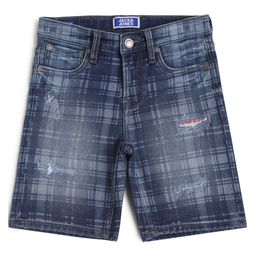 Jack & Jones Junior Checks Shorts - Blue-image-2