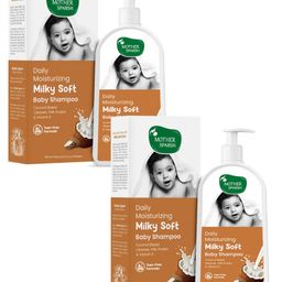 Mother Sparsh Milky Soft Daily Moisturizing Tear Free Baby Shampoo - 300 ml (Pack of 2)-image-80