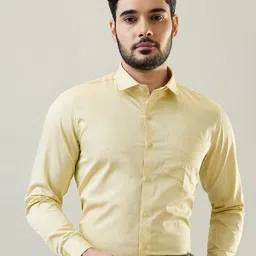 TIM PARIS Standard Tailored Fit Pure Cotton Shirt-picture-1