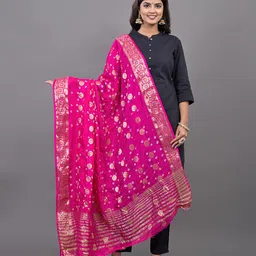 Apratim Woven Design Dupatta with Zari-image-87