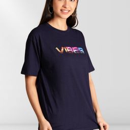 NEYSA Women Typography 2 Printed Applique T-shirt-image-66
