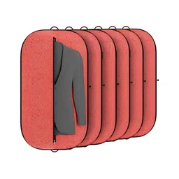 Aura Red 12 Pieces Regular Multi-Utility Organisers-7