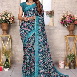 Panzora Poly Georgette Saree-image-57